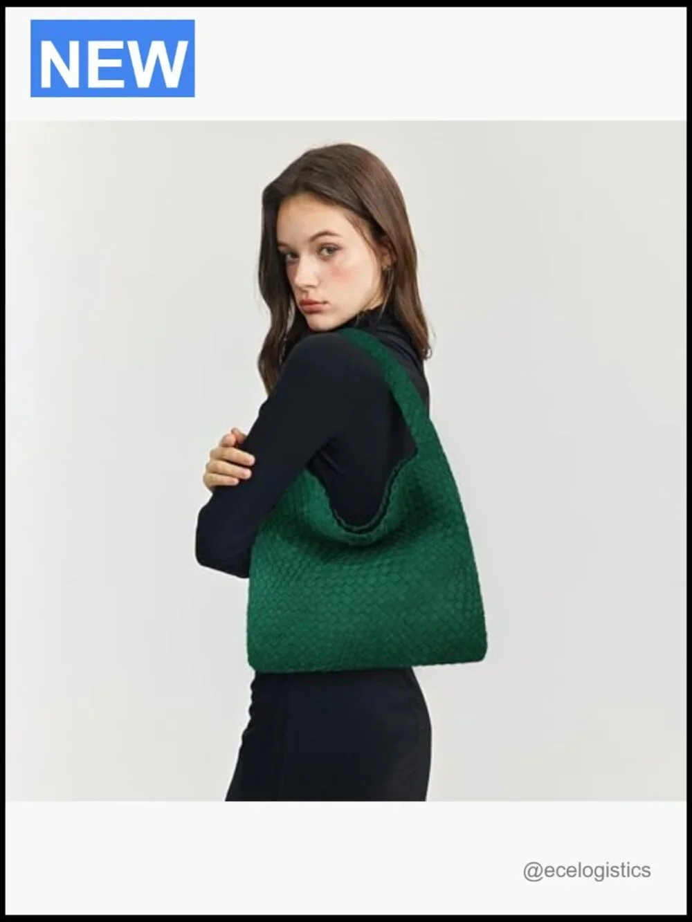 Faux Suede Woven Hobo Bag with Clutch, Medium Size, Soft Vegan Leather
